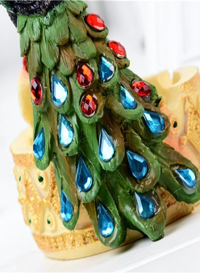 Cospex Living and Workspace with the Elegance of Modern Resin Peacock Ashtray Ornaments Stunning Figurines Exquisite Miniature Crafts, and thoughtful Business Gift Decorations. - Image 5