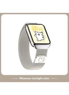 Suitable For Xiaomi 9pro8 Milanese Nice Strap Red Rice 4/5 Line Dog Cartoon Metal Hello Kitty Star Color-Colour:Happy Dog [starlight Color]-Specification:Universal For Xiaomi 8/9pro And Redmi 4/5