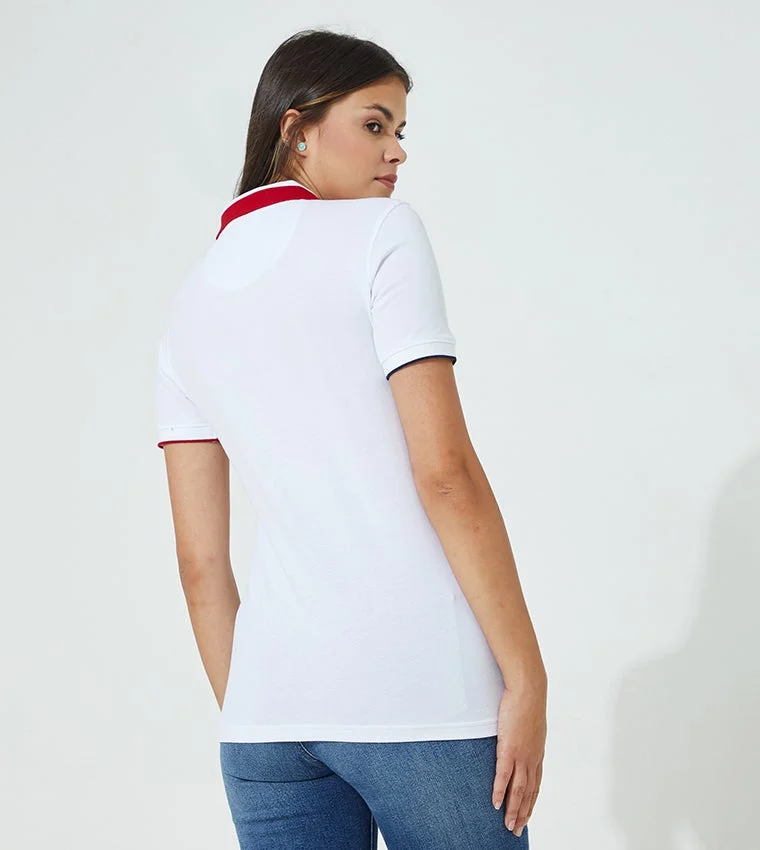 BEVERLY HILLS POLO CLUB  Uncomplicated Stretch Polo T-Shirt for Women | Best Price UAE