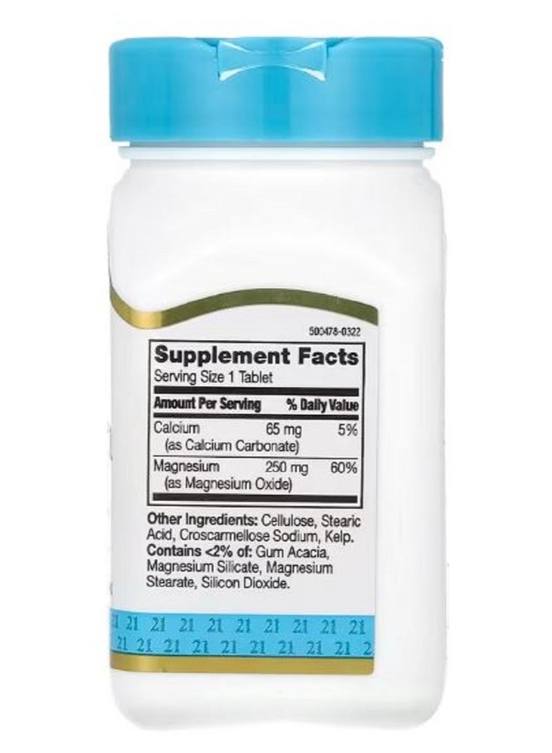 21st Century magnesium 250 mg  110 tablets - Image 2