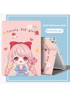 Generic Ipad Case 2024 Air6/5 Flat Case 2022 10/9 10 Generation For Apple All-inclusive Case-Color:Whale In The Cloud-Applicable Models:Ipad 2019【 10.2inch 】  - Image 3