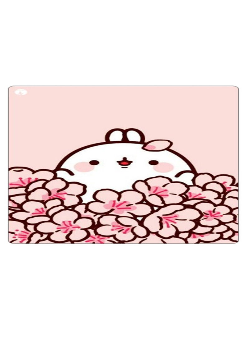 Printed Anti-Slip Gaming Mouse Pad Pink/White/Red