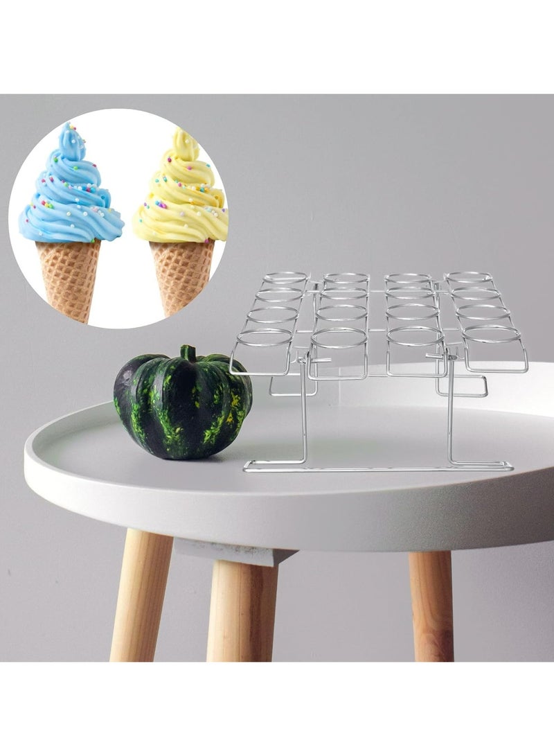Oasisgalore 16-Cavity Cupcake Cones Baking Rack ，for Ice Cream, Cooling, Display  - Image 3