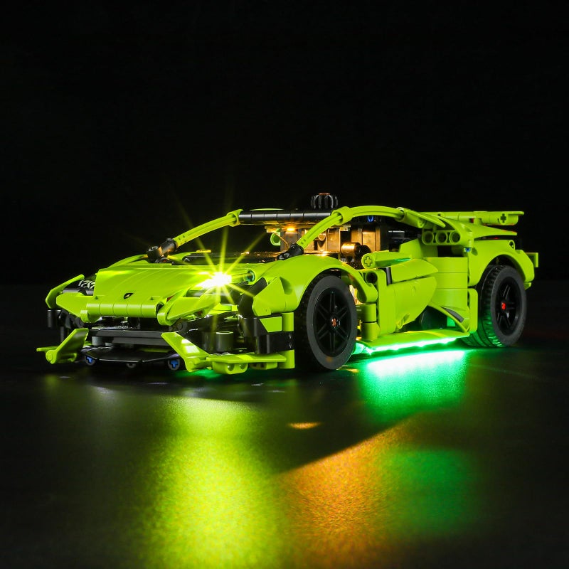 BRIKSMAX Led Lighting Kit for Lamborghini Huracn Tecnica Compatible with Lego Technic Car Building Set - Image 2