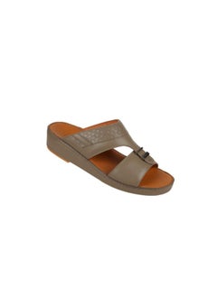 barjeel uno 008-3725 Barjeel Uno Mens Arabic Sandals BS 38 Brown  - Image 2