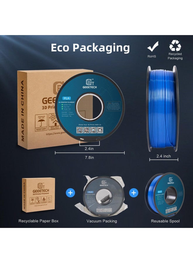Geeetech PLA Filament 1.75mm, Geeetech 3D Printer PLA Filament,1.75mm,1kg per Spool,Blue - Image 4