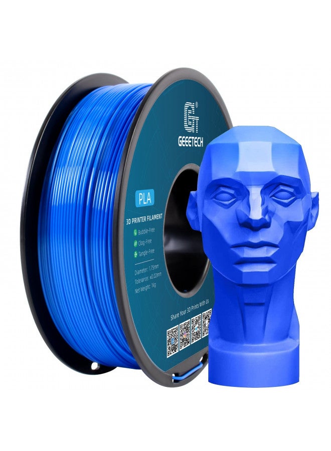 Geeetech PLA Filament 1.75mm, Geeetech 3D Printer PLA Filament,1.75mm,1kg per Spool,Blue - Image 1