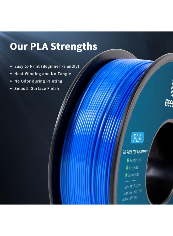 Geeetech PLA Filament 1.75mm, Geeetech 3D Printer PLA Filament,1.75mm,1kg per Spool,Blue - Image 3