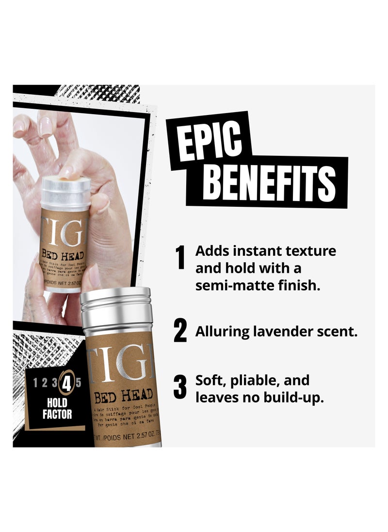 TIGI - Men Hair Wax Stick For Cool People, For a Soft, Pliable Hold, Hair Styling Product With Beeswax - Image 1
