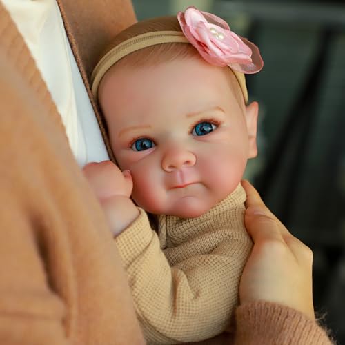 KSBD Realistic Reborn Baby Dolls  20 Inch Cute Real Life Baby Girl Doll Lifelike Newborn with Full Vinyl BodyReal Baby Dolls with Accessories for 3 Years Old Kids Gifts - Image 5