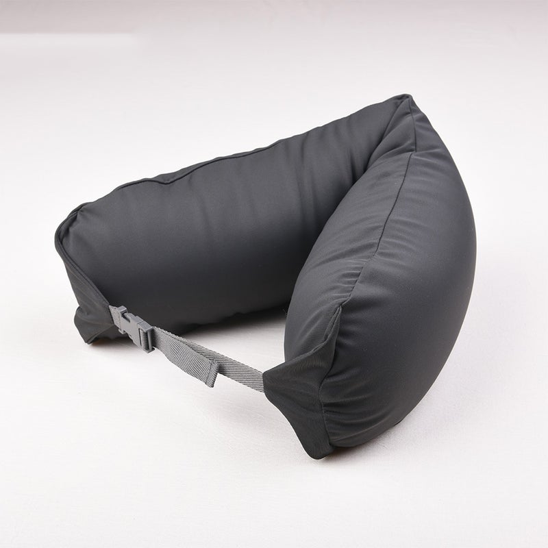 Unprinted U-shaped Pillow Neck Pillow Good Style Travel Pillow Car Office Nap Pillow Travel Pillow Particle Pillow Black slide 