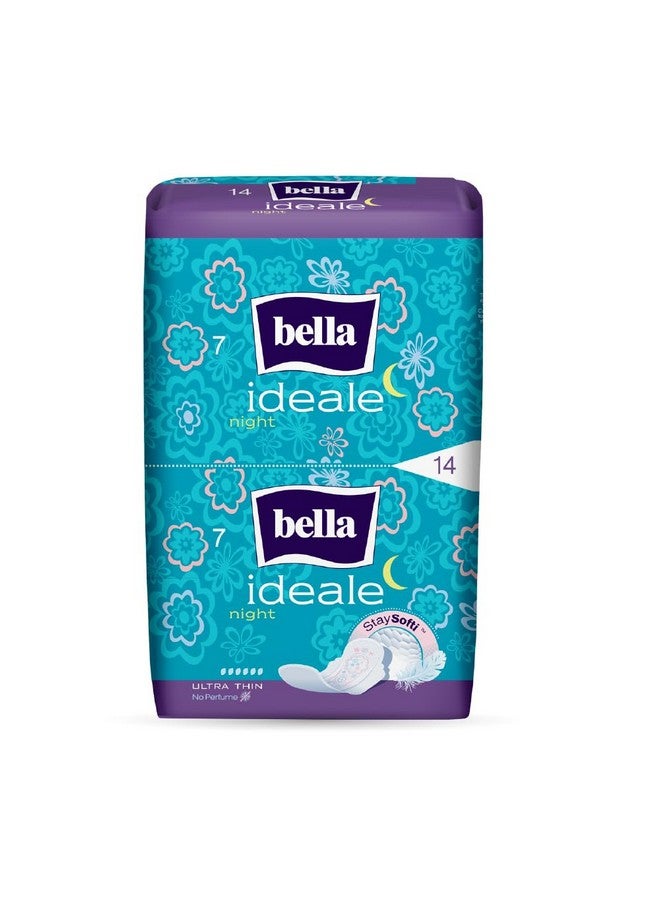 بيلا فوط صحية ليلية من Ideale Softi للنساء | فوط صحية | طبقة علوية من Softi | طول 31.5 سم | بأجنحة | قابلة للتنفس | نظام جل قفل | امتصاص سريع | لدورة شهرية خالية من الطفح الجلدي | مناسبة للدورة الشهرية الغزيرة جدًا | مقاس Xxl | عبوة من قطعة واحدة | 14 قطعة - Image 1