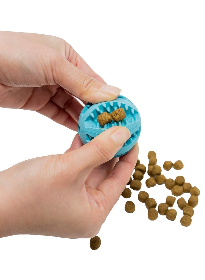 عام عبوة من قطعتين من ألعاب الكرات للكلاب لتنظيف الأسنان، المضغ، اللعب، ألعاب توزيع الطعام. - Image 3