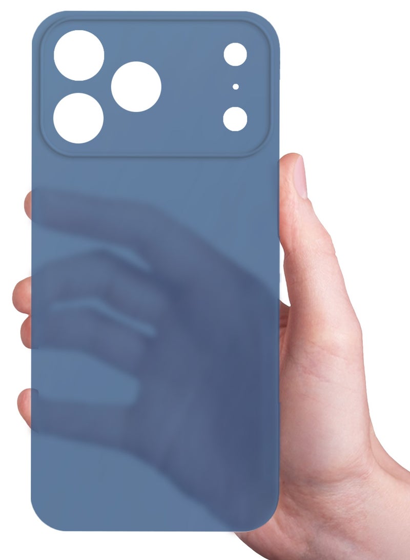 Ultra Thin Case for iPhone 17 Pro Max - 0.3mm Matte Case Cover Air Skin Series Feather-Light Frosted Protective Back Cover - Deep Blue - Image 3