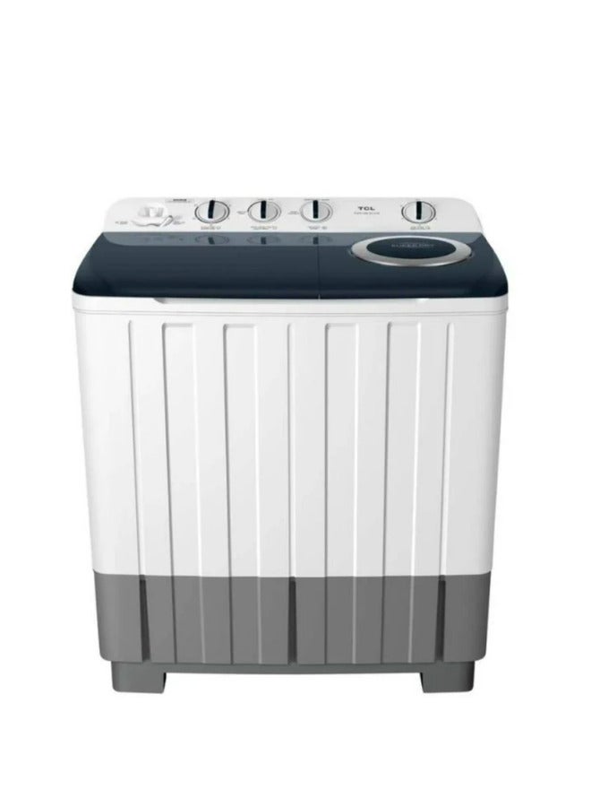 TCL Washing Machine Twin Tub - 10 KG - TWT100-S2, TWT100-S2/ TWT100-S2, TWT100-S2/ F211TT White - Image 1