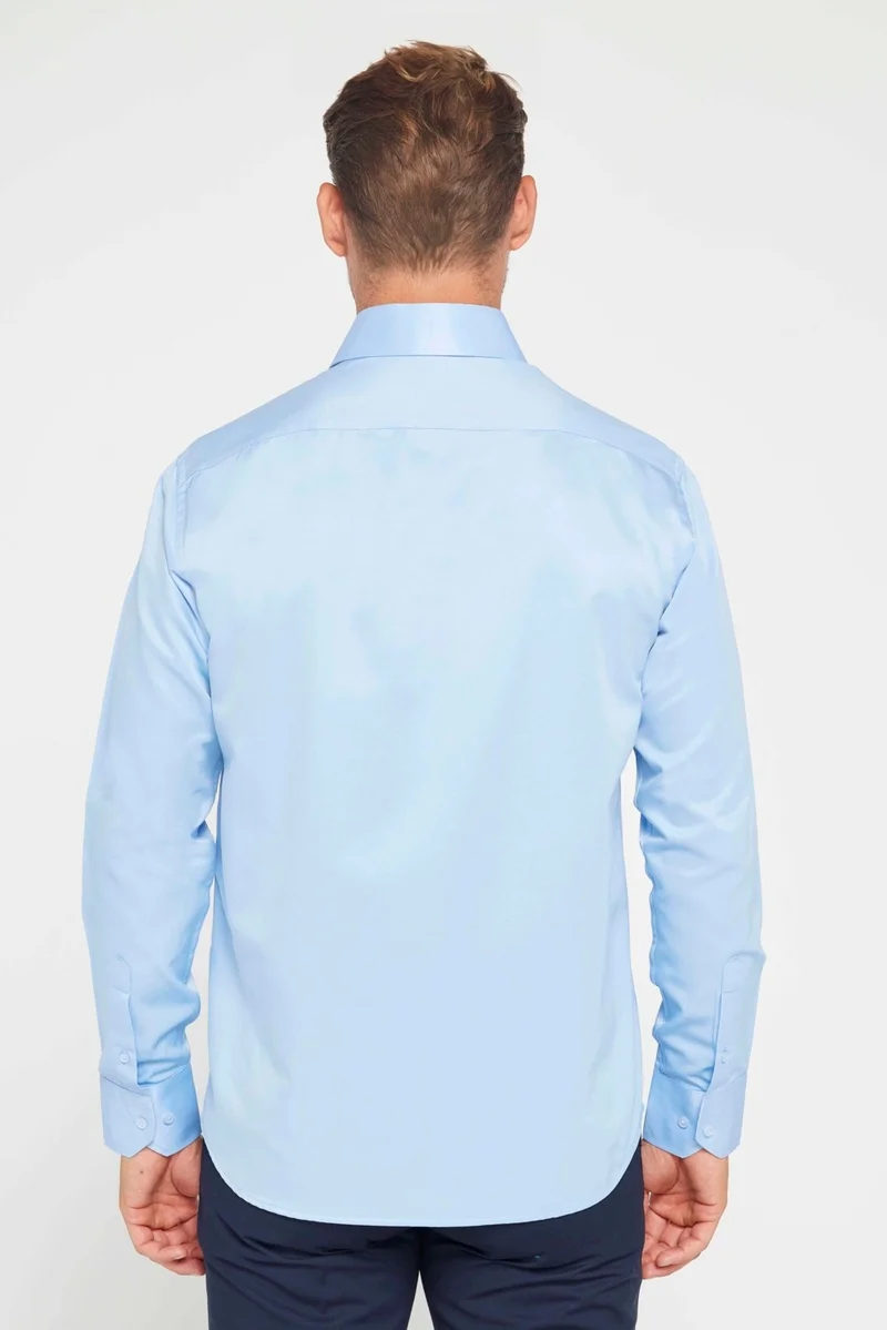 تودورس Classic Fit Relaxed Cut Plain Men's Shirt