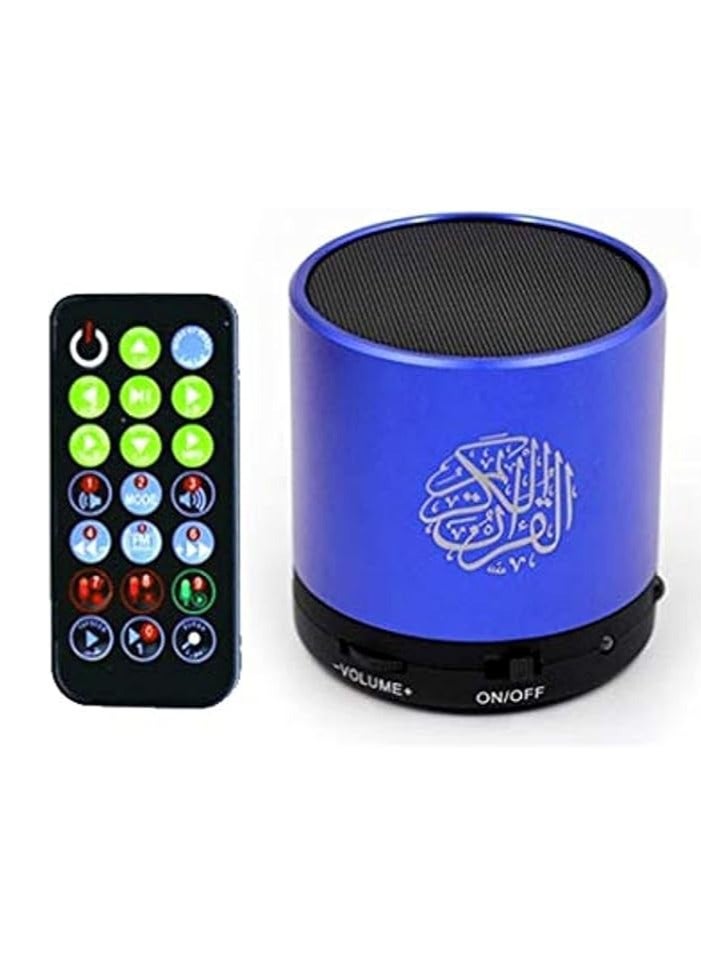Digital Quran Player Speaker with Blue Remote Control - Image 1