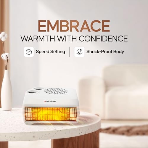 Longway Magma Fan Room Heater | 2 Heat Modes (1000W/2000W) | ISI Approved | Advanced Overheat Protection | PTC Ceramic Element | 1-Year Replacement Warranty | White - Image 5