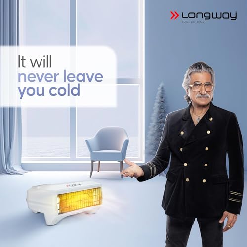 Longway Magma Fan Room Heater | 2 Heat Modes (1000W/2000W) | ISI Approved | Advanced Overheat Protection | PTC Ceramic Element | 1-Year Replacement Warranty | White - Image 2