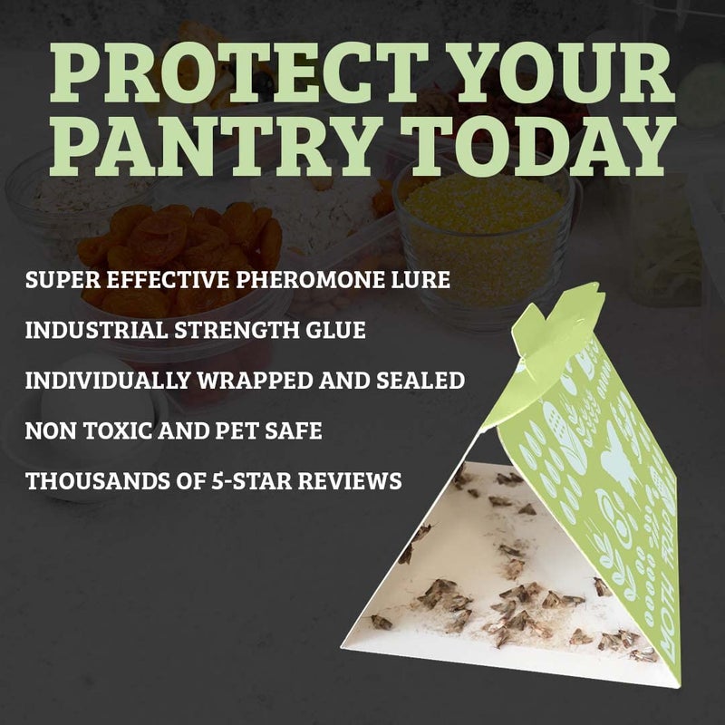 Professor Killamoth Pantry Moth Traps 6 Pack | Child and Pet Safe | No Insecticides | Premium Attractant - Image 5