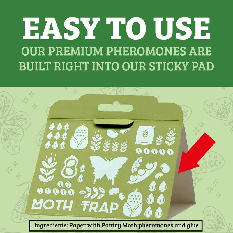 Professor Killamoth Pantry Moth Traps 6 Pack | Child and Pet Safe | No Insecticides | Premium Attractant - Image 2