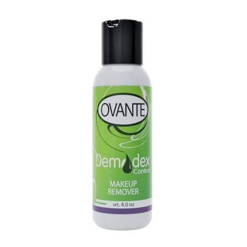 Ovante Demodex Mite Eliminating Face Wash  Make Up Remover With Tea Tree Oil For Human With Demodex Mite Rosacea Blepharitis Itchy Eyelids  Lashes  40 oz