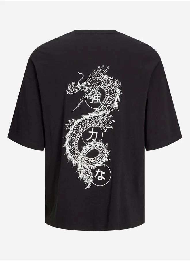 JACK & JONES Jack & Jones Graphic Print Crew Neck T-Shirt