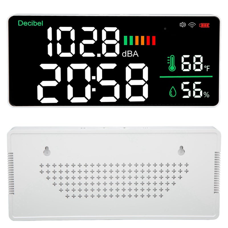 Smart Meter 4-In-1 Multifunctional Device - 2.4G WiFi Tuya App Connectivity With 11-Inch Adjustable Brightness LED Screen For Home Indoor Environmental Monitoring - Image 4