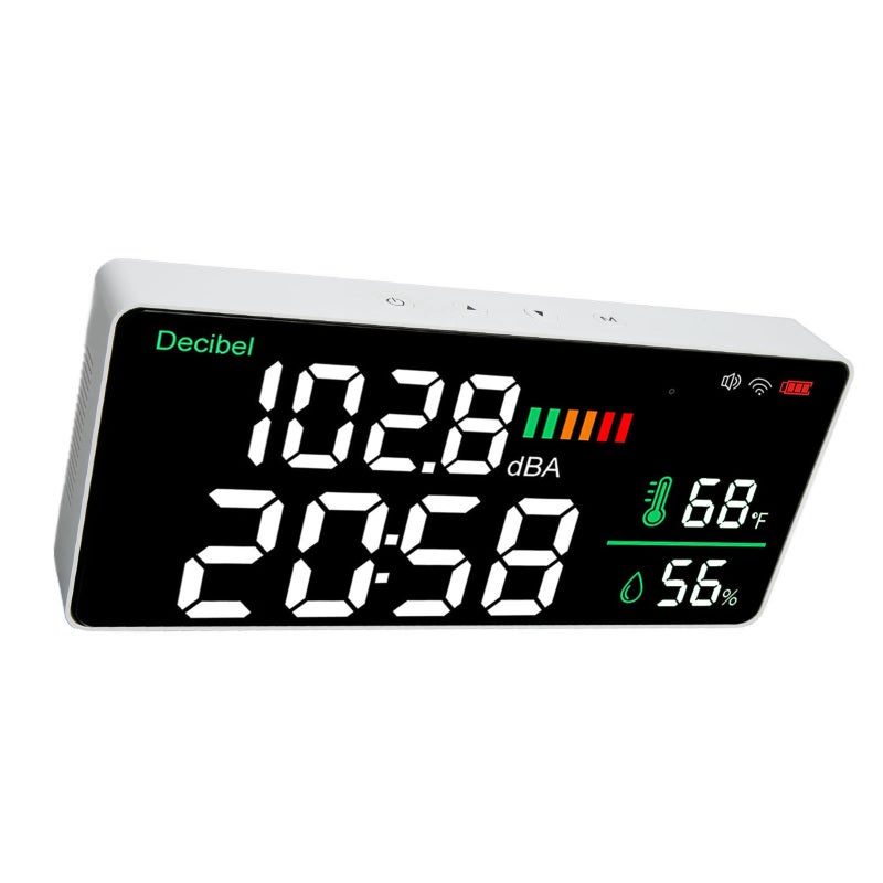 Smart Meter 4-In-1 Multifunctional Device - 2.4G WiFi Tuya App Connectivity With 11-Inch Adjustable Brightness LED Screen For Home Indoor Environmental Monitoring - Image 1
