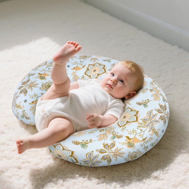 x-vesolje Baby Nursing Pillow for Breastfeeding, Adjustable Breastfeeding Pillow for Bottle Feeding, Nursing Support Pillow for Mom and Baby Healthier Nursing, Removable Cover- Floral - Image 5