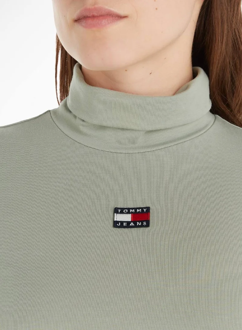 TOMMY JEANS Slim Fit Mock Turtleneck Jersey Top Sweater