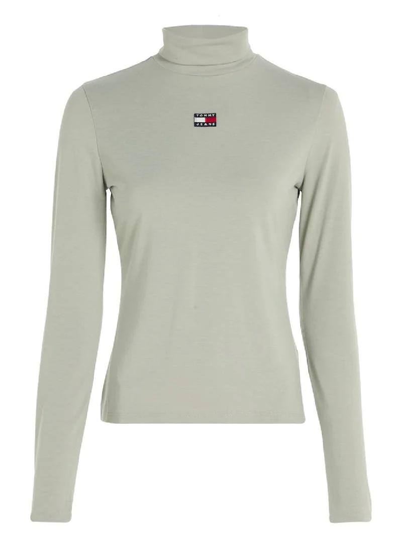 TOMMY JEANS Slim Fit Mock Turtleneck Jersey Top Sweater