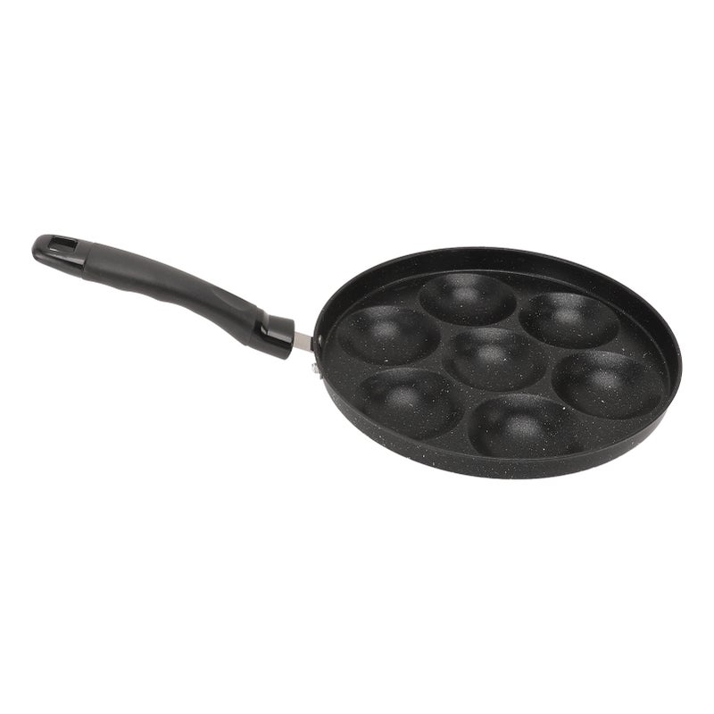 Egg Pan Omelette Fried Egg Pan 7 Holes Frying Pan Nonstick Multipurpose for Home Kitchen Breakfast Making - Image 3