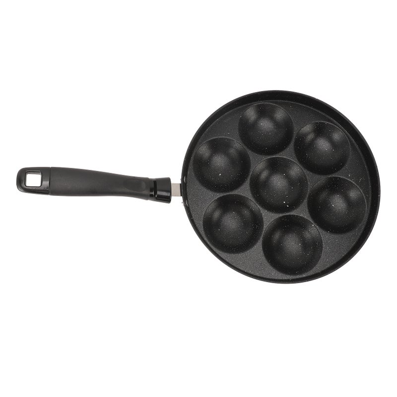 Egg Pan Omelette Fried Egg Pan 7 Holes Frying Pan Nonstick Multipurpose for Home Kitchen Breakfast Making - Image 1
