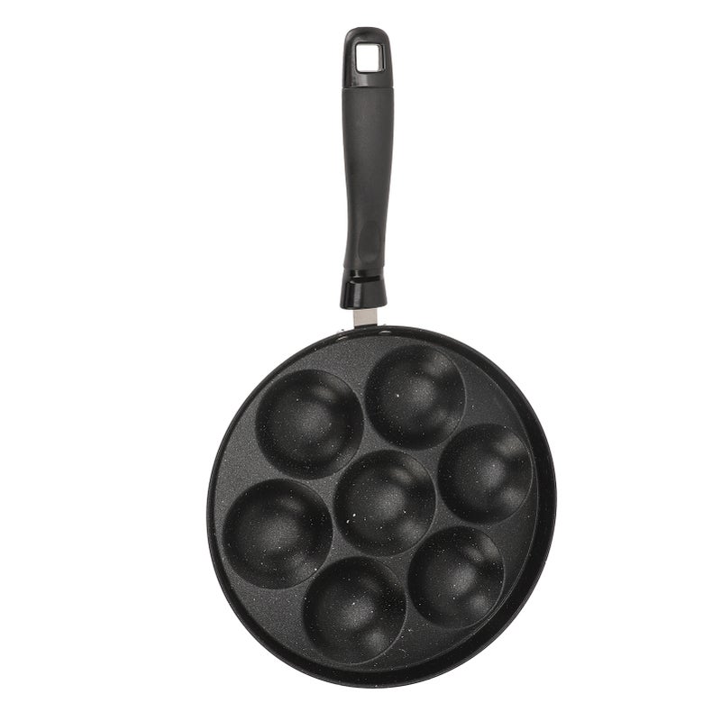 Egg Pan Omelette Fried Egg Pan 7 Holes Frying Pan Nonstick Multipurpose for Home Kitchen Breakfast Making - Image 2