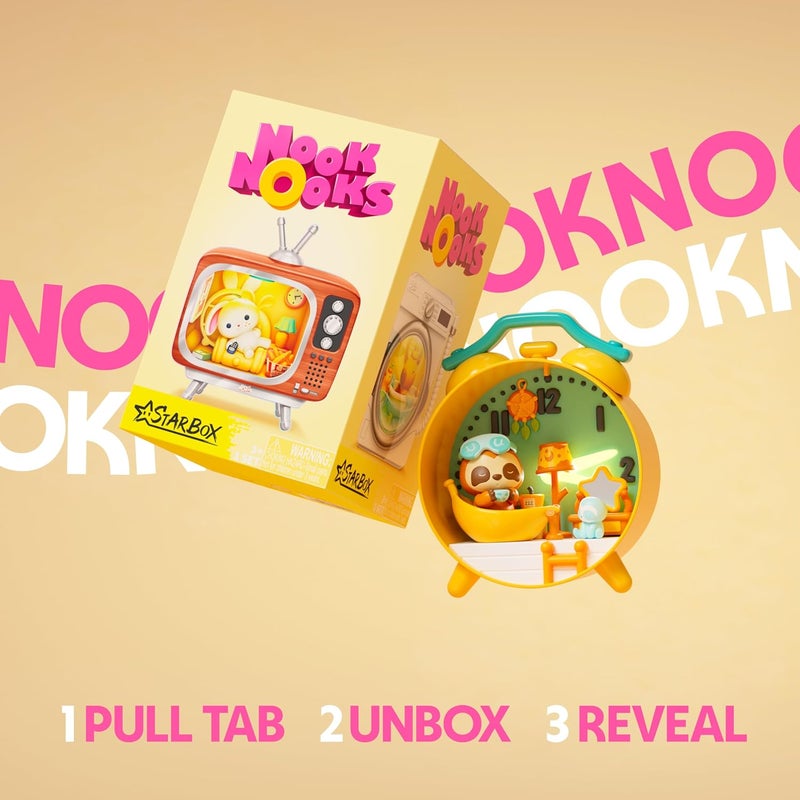 ZURU STARBOX Nook Nooks Series 1 Blind Box Collectible Mini Collectible Animal Figurines with Themed Scenes and Surprise Accessories, Toy for Ages 3+. - Image 4