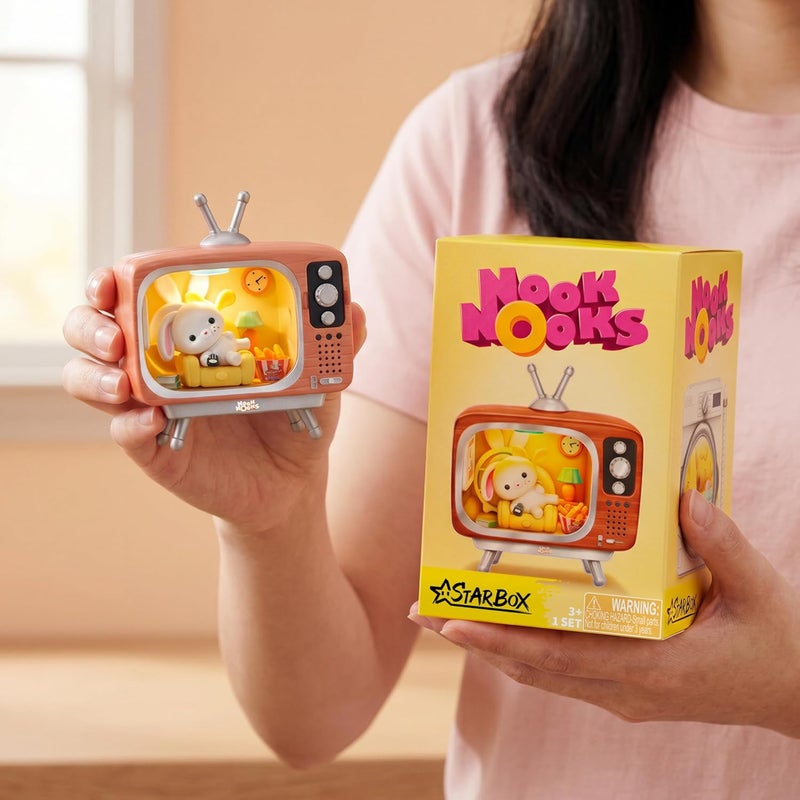 ZURU STARBOX Nook Nooks Series 1 Blind Box Collectible Mini Collectible Animal Figurines with Themed Scenes and Surprise Accessories, Toy for Ages 3+. - Image 2