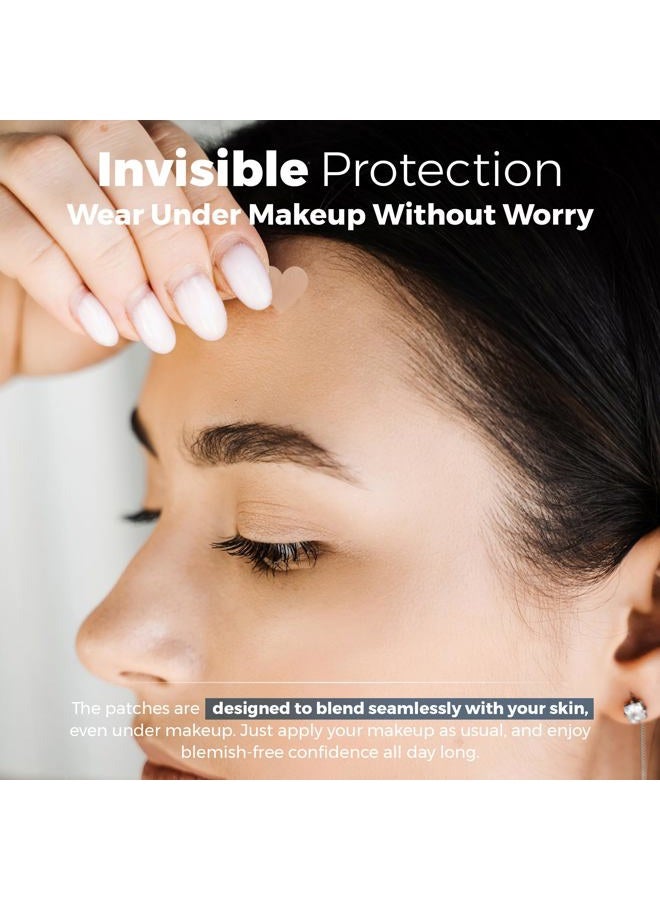 MEDca Acne Patches for Face - Hydrocolloid Bandages (56 Count) Pimple Patches for Face in Hearts & Stars, Acne Spot Treatment Care for Face & Skin Spot Patch Conceals Zits, Acne and Blackheads - Image 4