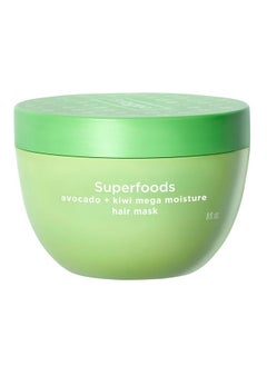 Briogeo Briogeo Superfoods Avocado + Kiwi Mega Moisture Mask, Protein-Free, Deep Hydration, Enhance Shine, Moisturizing Mask for Dry Hair, Lock In Moisture, Vegan, Cruelty-Free, 8 fl oz  - Image 1