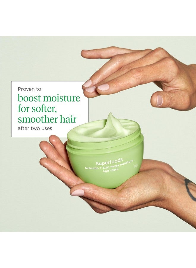 بريوجيو قناع بريوجيو سوبر فودز المرطب للغاية بالأفوكادو والكيوي، خالي من البروتين، ترطيب عميق، يعزز اللمعان، قناع مرطب للشعر الجاف، يحافظ على الرطوبة، نباتي، خالٍ من القسوة، 8 أونصة سائلة - Image 5