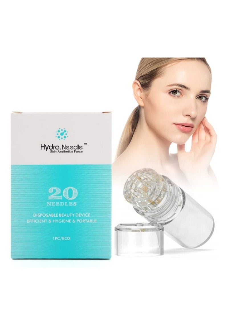 hydra Gold Stamp Titanium Tool 20 Needles 0.50mm Skin Care, Wrinkle & Scar Treatment - Image 1