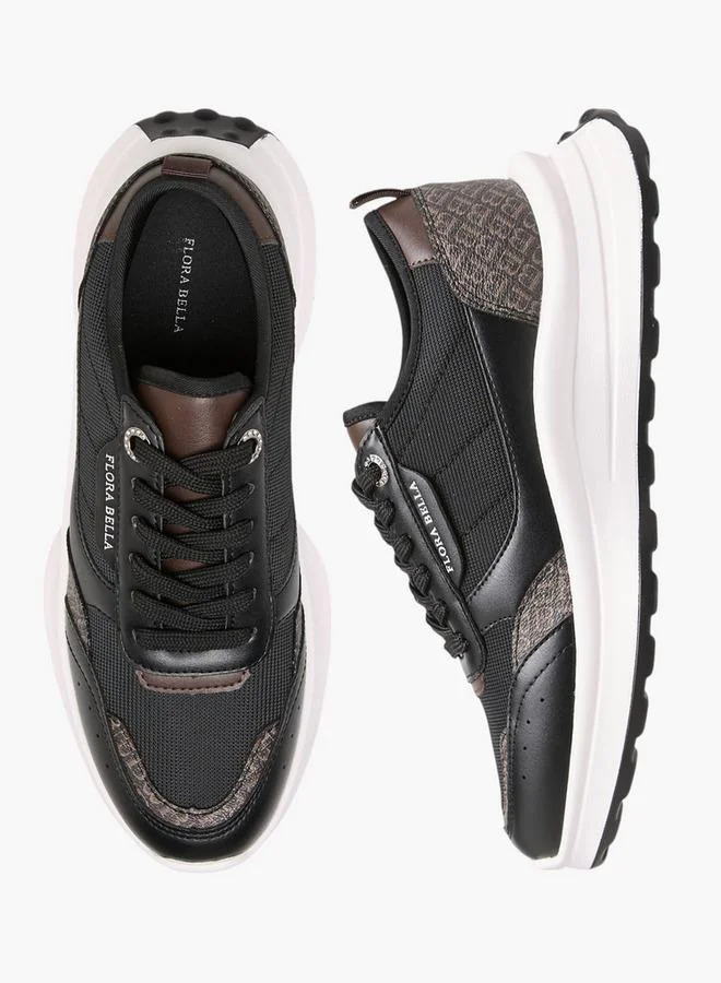 فلورا بيلا من شو إكسبرس حذاء رياضي نسائي بطبعة شعار مع إغلاق برباط