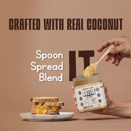 BeastLife Crunchy Coconut Peanut Butter | 24.5 G Protein | 800 gm | 100% Peanuts, High Protein | Zero Palm Oil | Non‑GMO Nut Butter | Fitness-Friendly Spread | Zero Cholesterol - Image 4