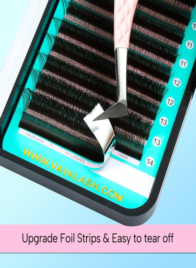 VAVALASH YY Lash Extensions Brown Color Tray Easy Premade Volume 2D Fans Eyelash Extension YY Type Natural Volume Lashes Extension Soft Matte Black Lashes (Brown-YY-0.07-C-8-15mm) - Image 5