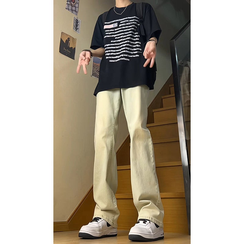 Unisex Classic Denim Jeans Loose Fit Daily Outdoor Wear - Image 2
