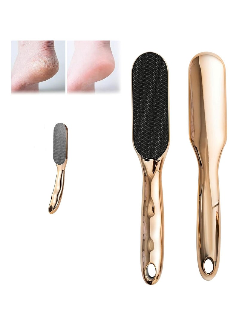 Generic Foot File, Nano Glass Foot File, Hard Skin Remover Nano-Glass Foot File, Veins Grain Foot File, Professional Foot Care Tools, Pedicure Tool for Smooth Feet (Gold)  - Image 1