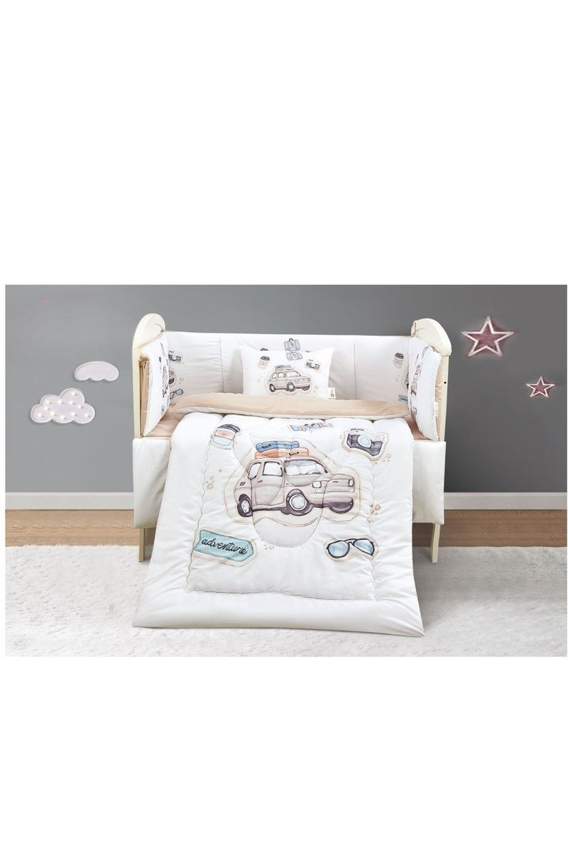 Horus 5-piece summer microfiber crib bumper pad for your baby's comfort - 5 pieces - Image 1