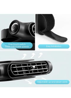 KASTWAVE Car Seat Cooling Fan, Car Fan for Kids, USB Car Headrest Fan for Front Rear Seat, Air Circulation Fan, USB Powered 3 Speeds Portable Car Cooling Fan, for All Vehicles  - Image 5