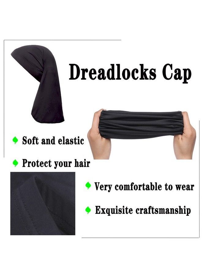 Leeven - 2 Pieces Dreadlock Cap Dreadlock Tube Sock Long Dread Cap Long Braid Cap Elastic Dreadlock Caps For Men - Image 1