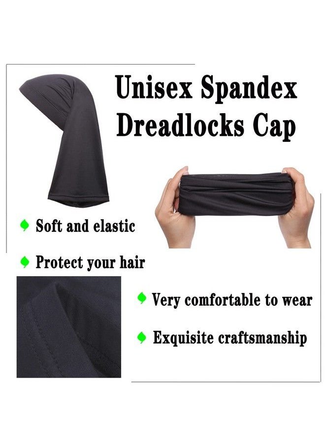 Leeven - 2 Pieces Dreadlock Cap Dreadlock Tube Sock Long Dread Cap Long Braid Cap Elastic Dreadlock Caps For Men - Image 1